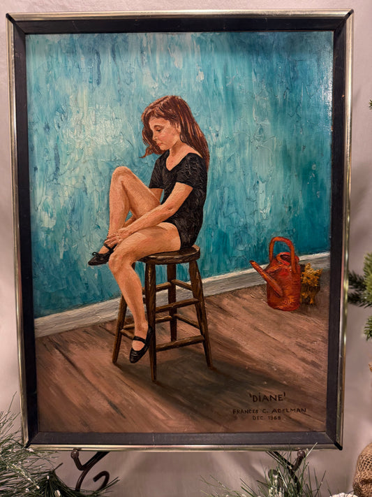 Little Dancer, Original Oil Painting Signed