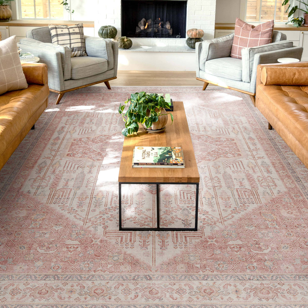 San Marino Botanical Flat-Weave Rug 5'3 x 7'3