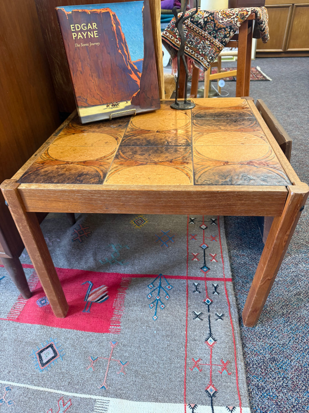 Danish Tile Top End Table