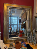 XL Silver and Gold Leaf Mirror 59” by 47”