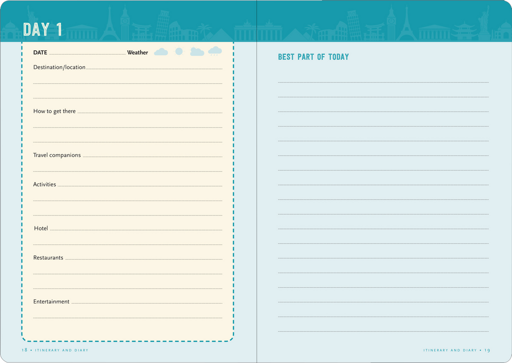 Travel Checklist Journal: A Portable Trip Planner and Diary