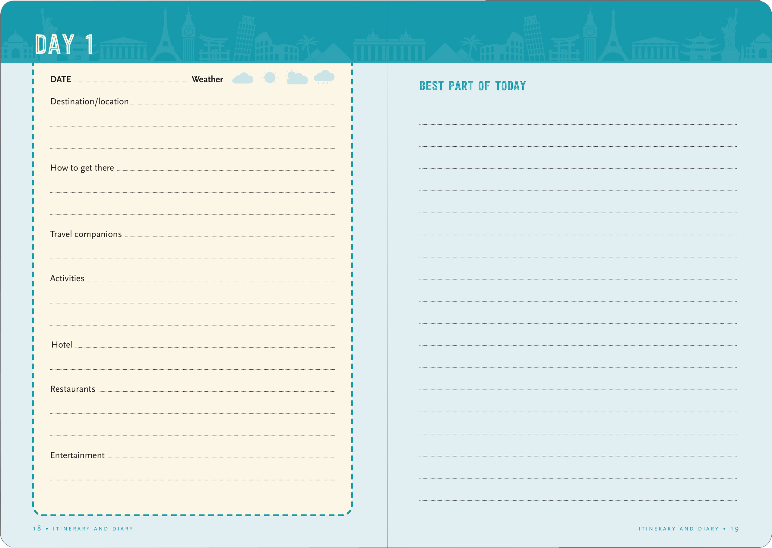 Travel Checklist Journal: A Portable Trip Planner and Diary
