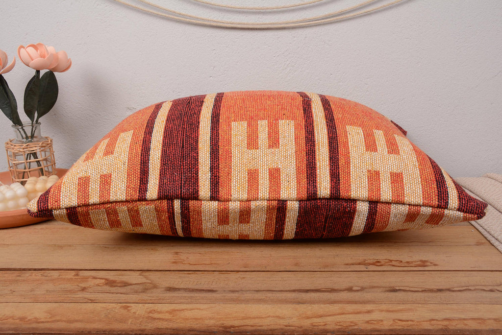 Antique Kilim Patchwork Lumbar Pillow