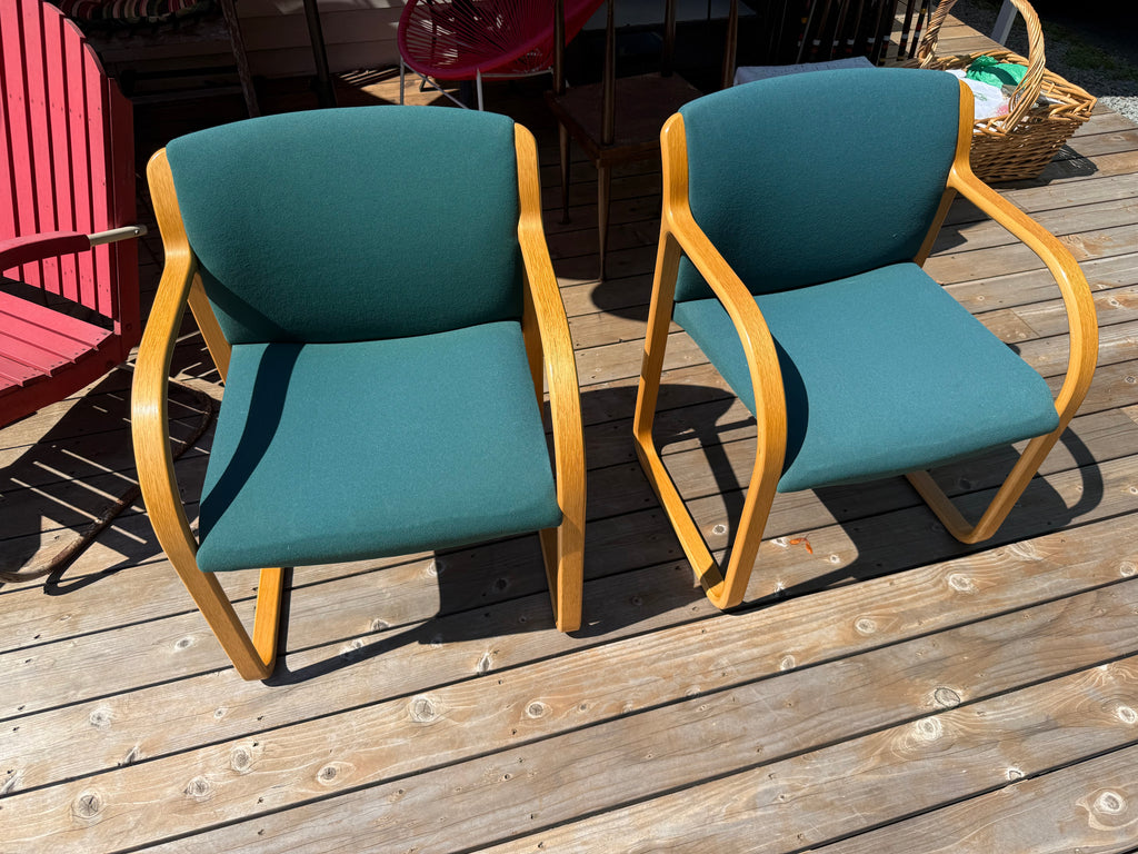 Bentwood MCM Green Chair