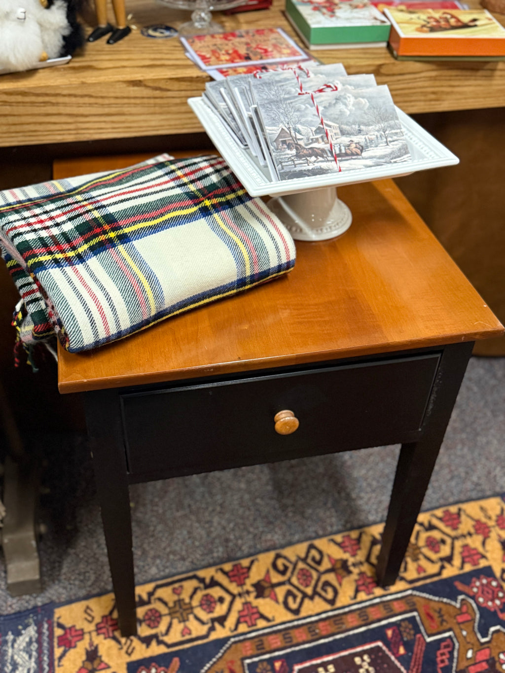 Amish Maple Wooden End Table