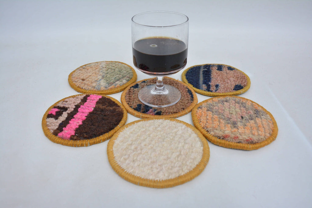Kilim Rug Style Coasters for Kitchen Decor and Gifts