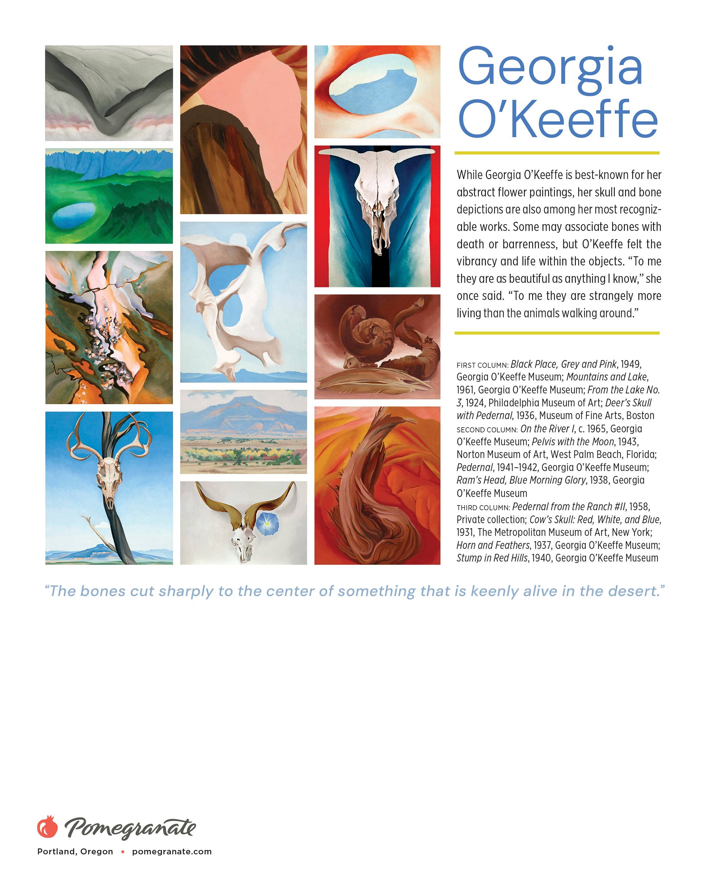 Georgia O'Keeffe 2026 Mini Wall Calendar