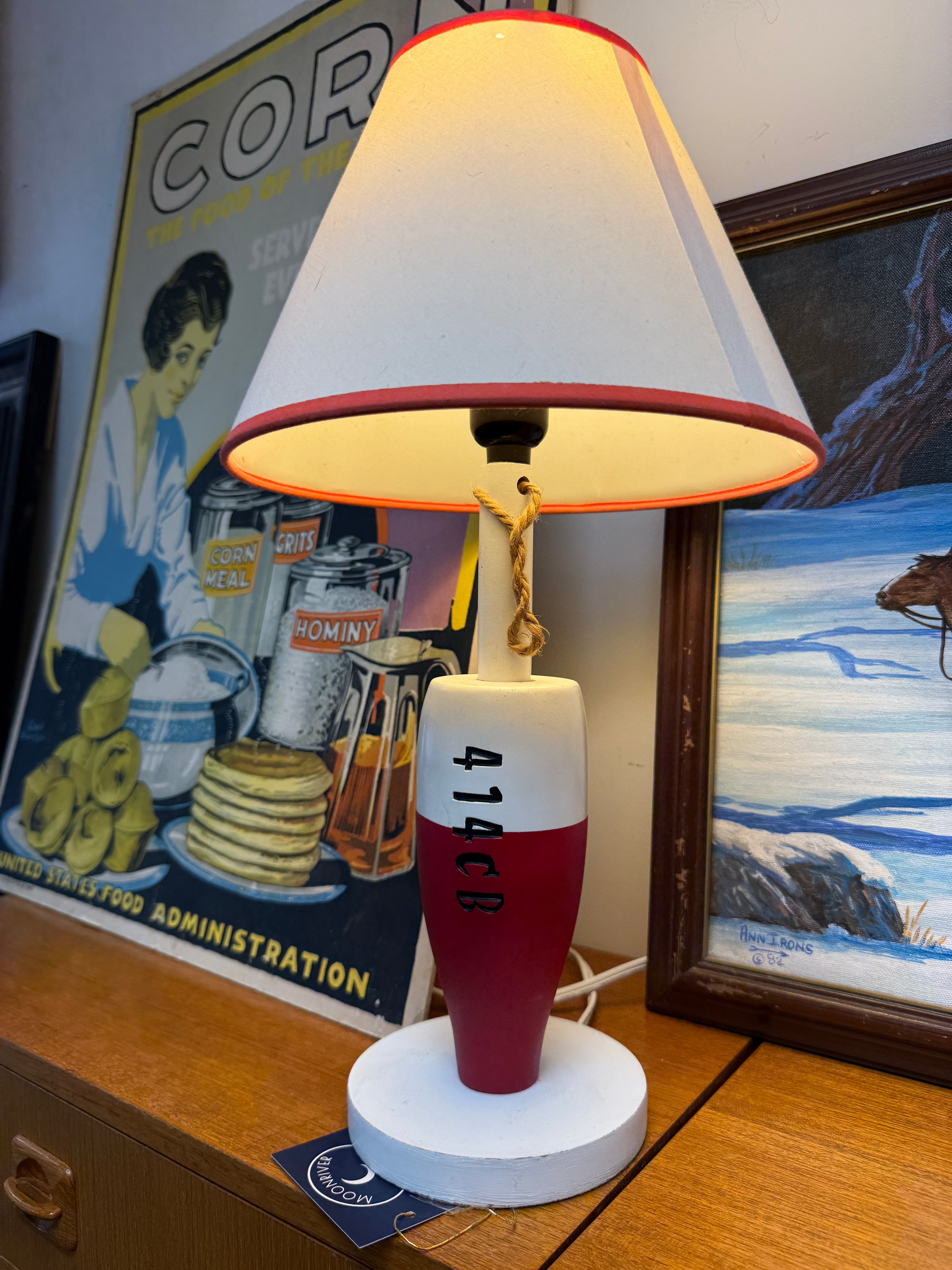 Pair of Vintage Buoy Lamps