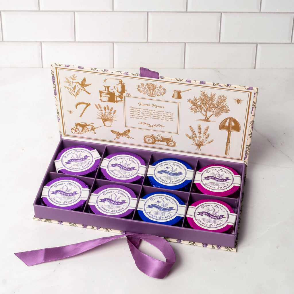 Lavender Shower Steamers 8-Pack | Spa Aromatherapy Gift Set