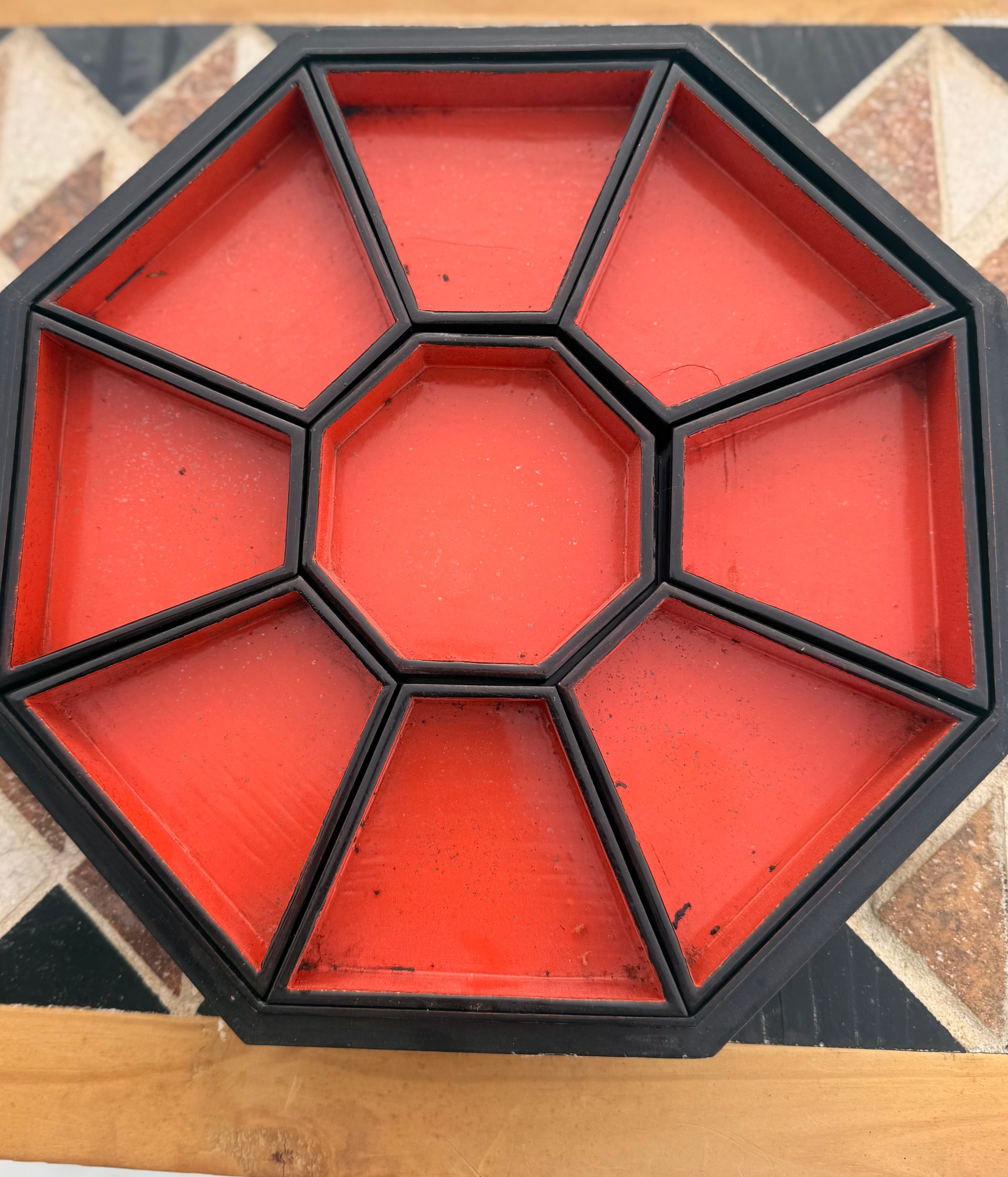 Vintage Chinese Octangonal Box