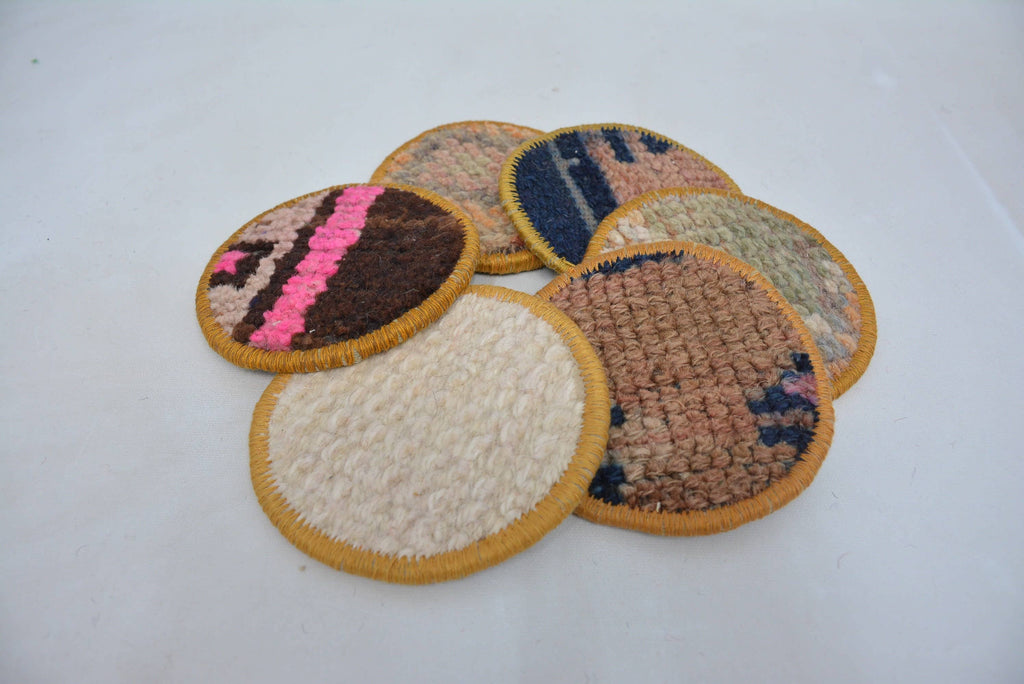 Kilim Rug Style Coasters for Kitchen Decor and Gifts