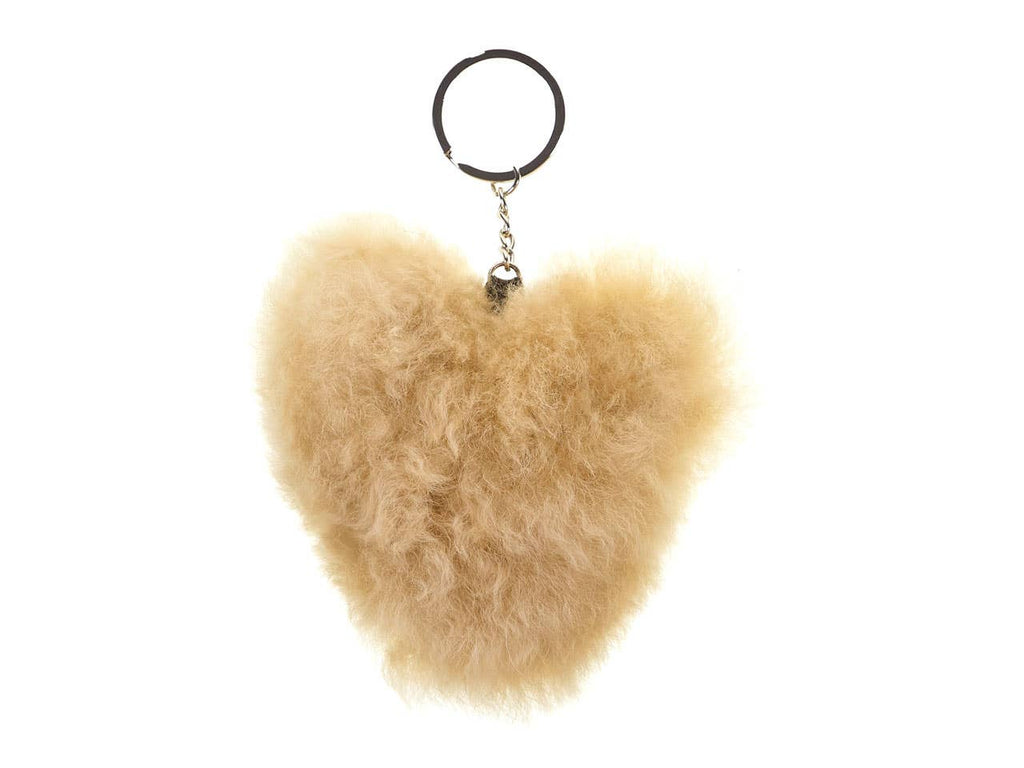 Alpaca Heart Keychain