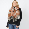 Plaid Oblong Scarf