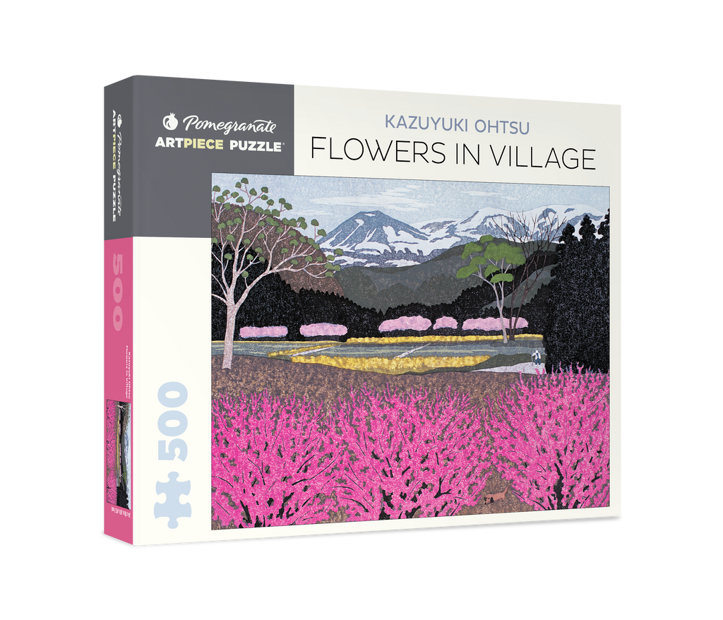 Kazuyuki Ohtsu: Flowers in Village 500-piece Jigsaw Puzzle