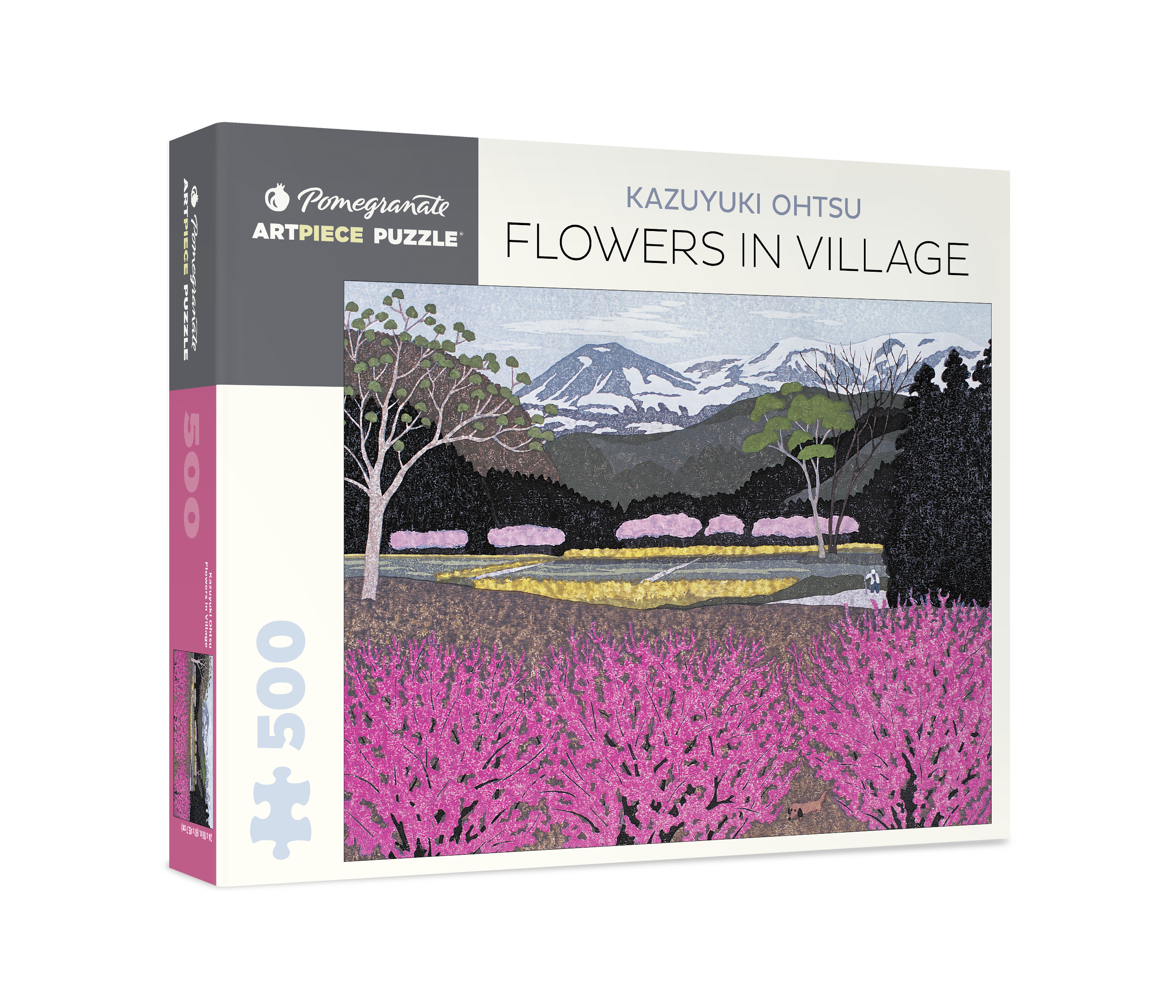 Kazuyuki Ohtsu: Flowers in Village 500-piece Jigsaw Puzzle
