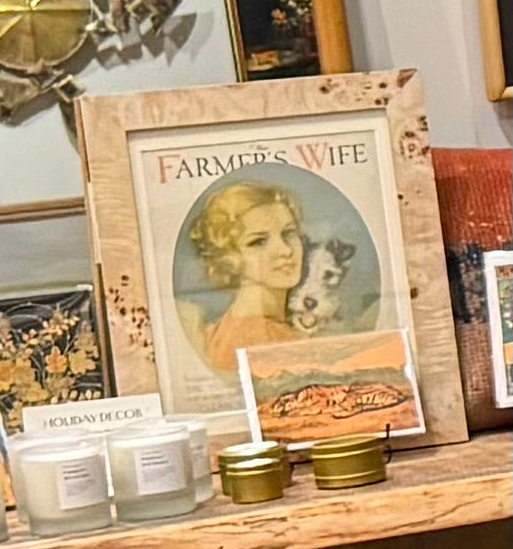 Farmer’s Wife Framed Vintage Art