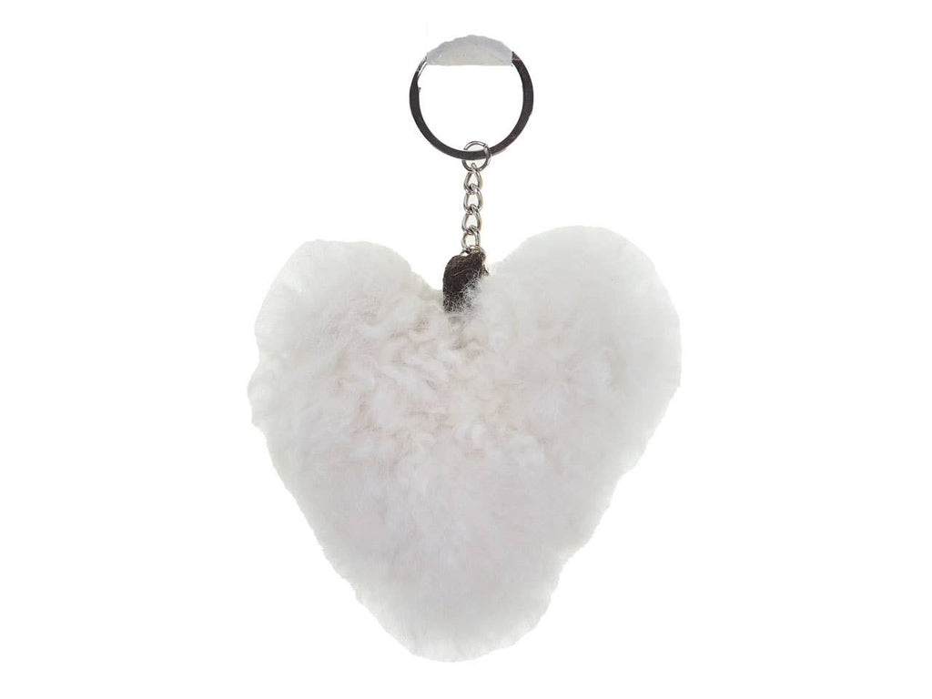 Alpaca Heart Keychain