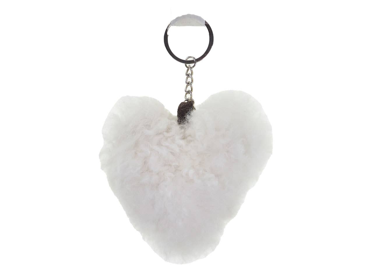 Alpaca Heart Keychain