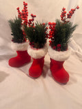 Vintage Santa Boot Ornament