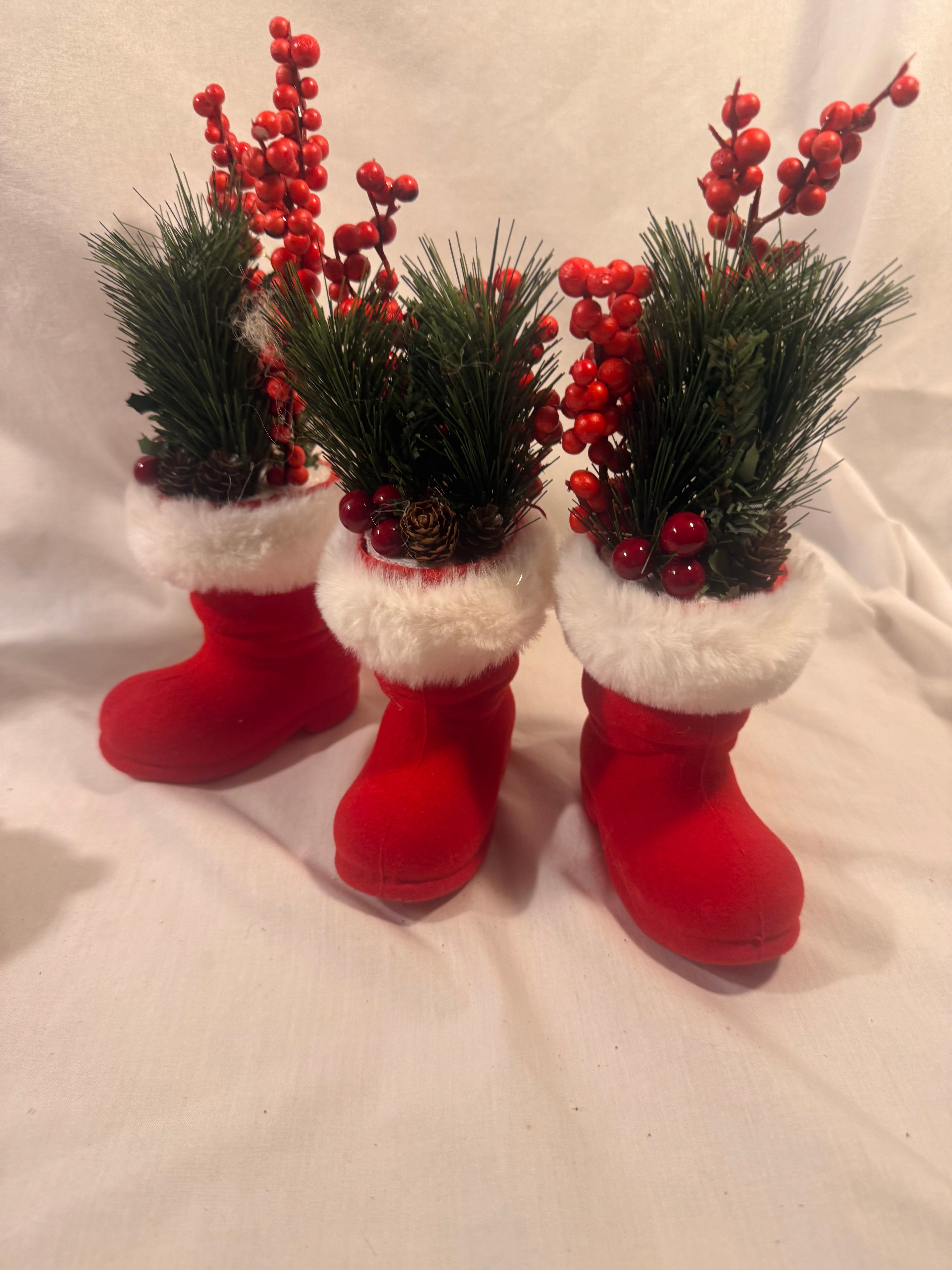 Vintage Santa Boot Ornament