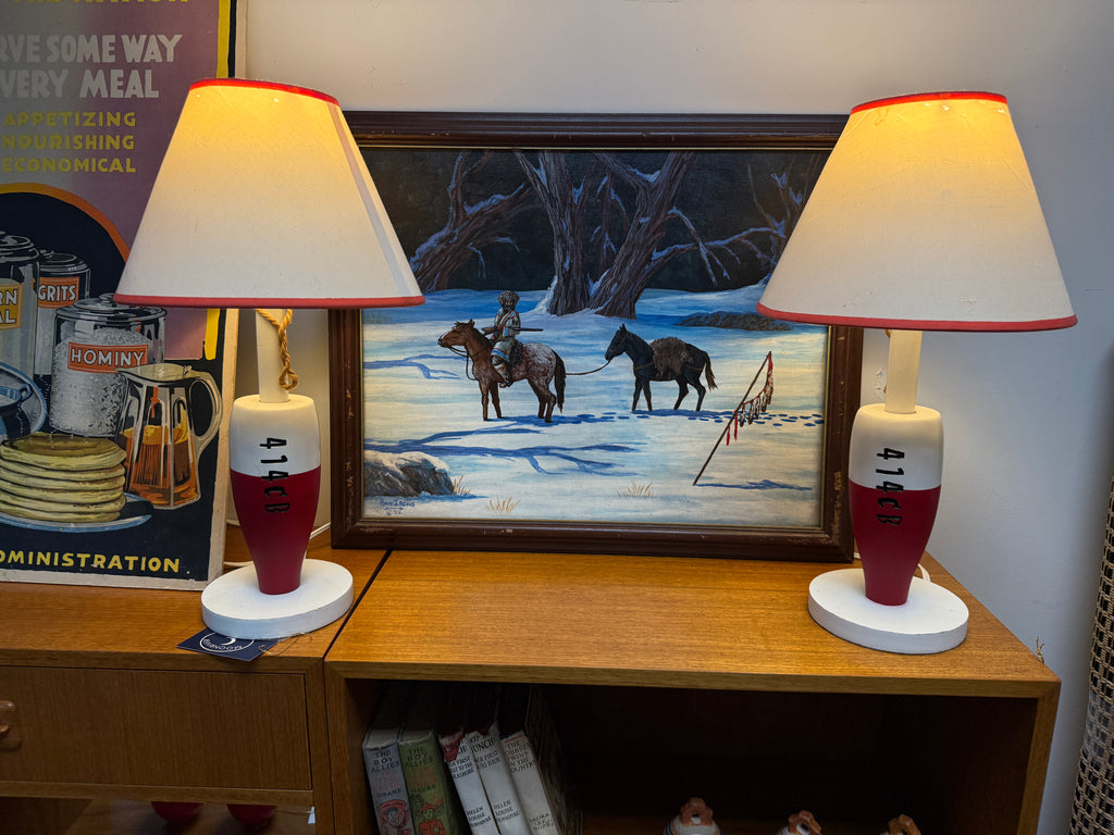 Pair of Vintage Buoy Lamps