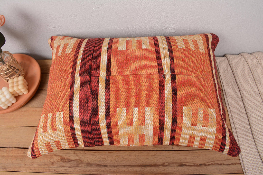 Antique Kilim Patchwork Lumbar Pillow
