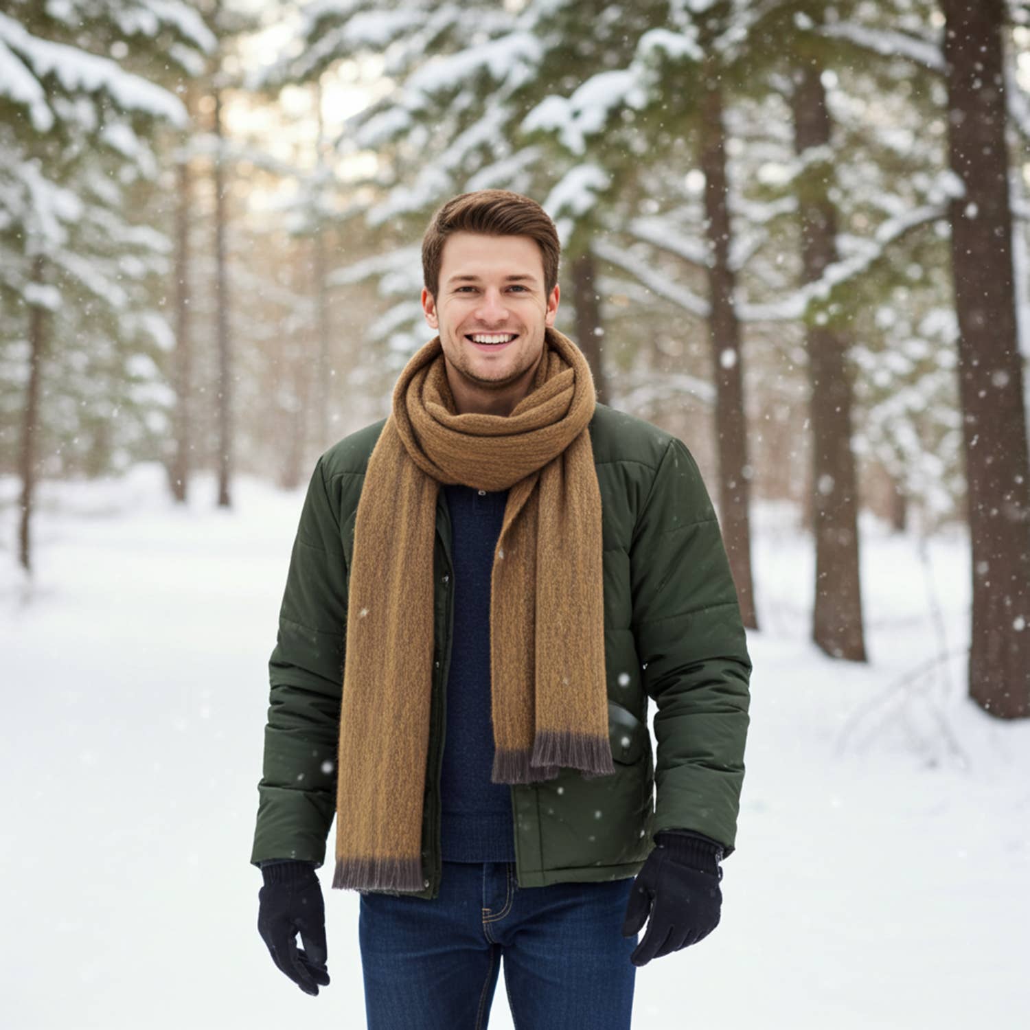 Alpaca Scarf - Gold Dust