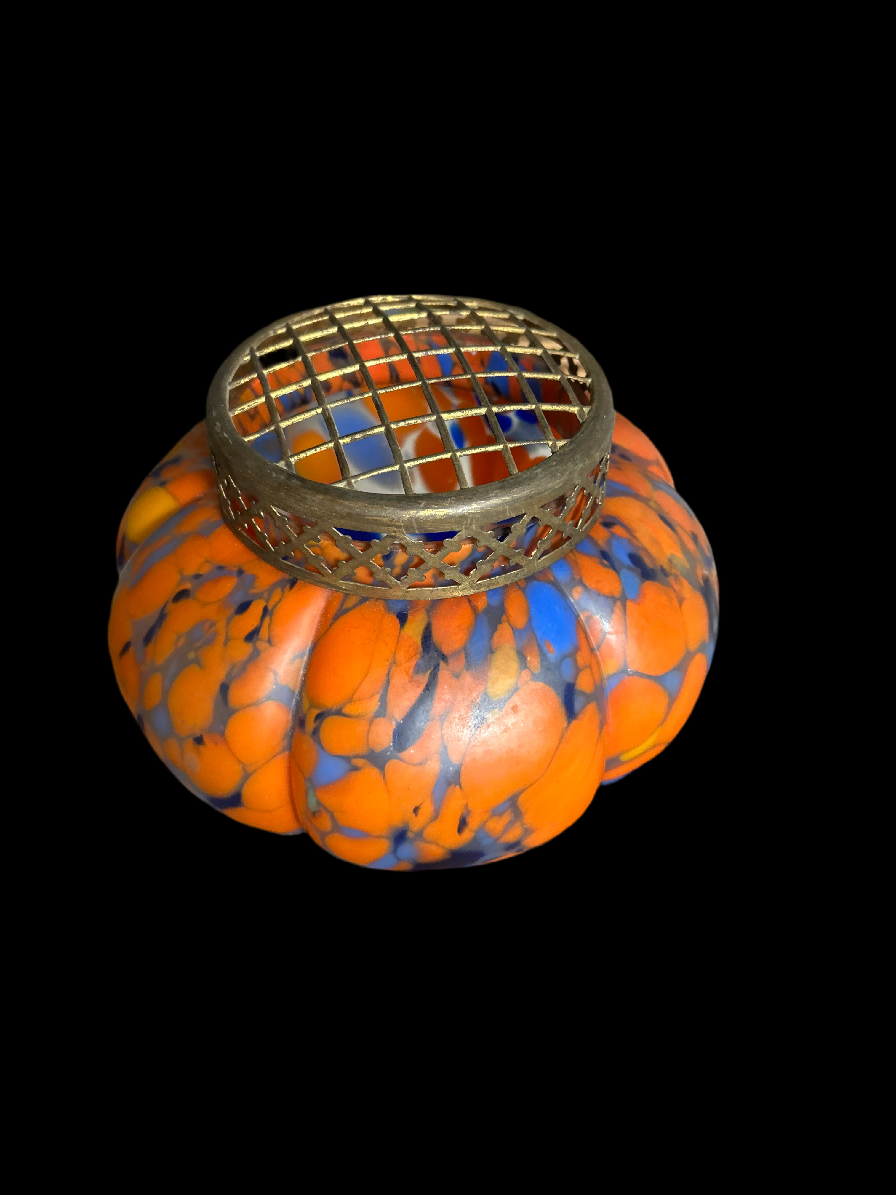 Antique Czech Frog Vase