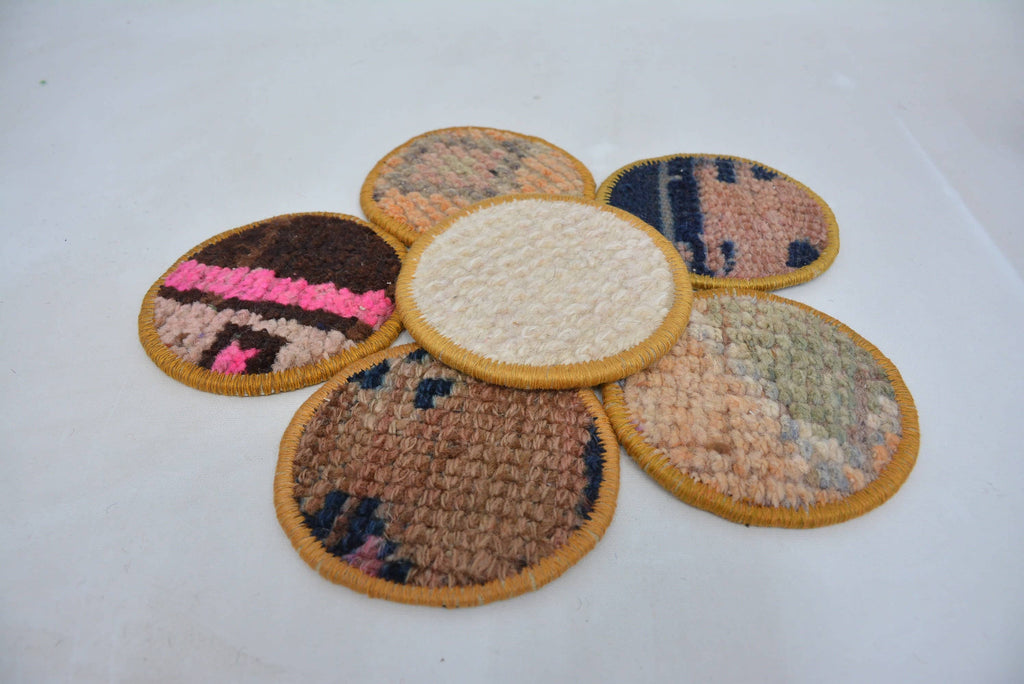 Kilim Rug Style Coasters for Kitchen Decor and Gifts