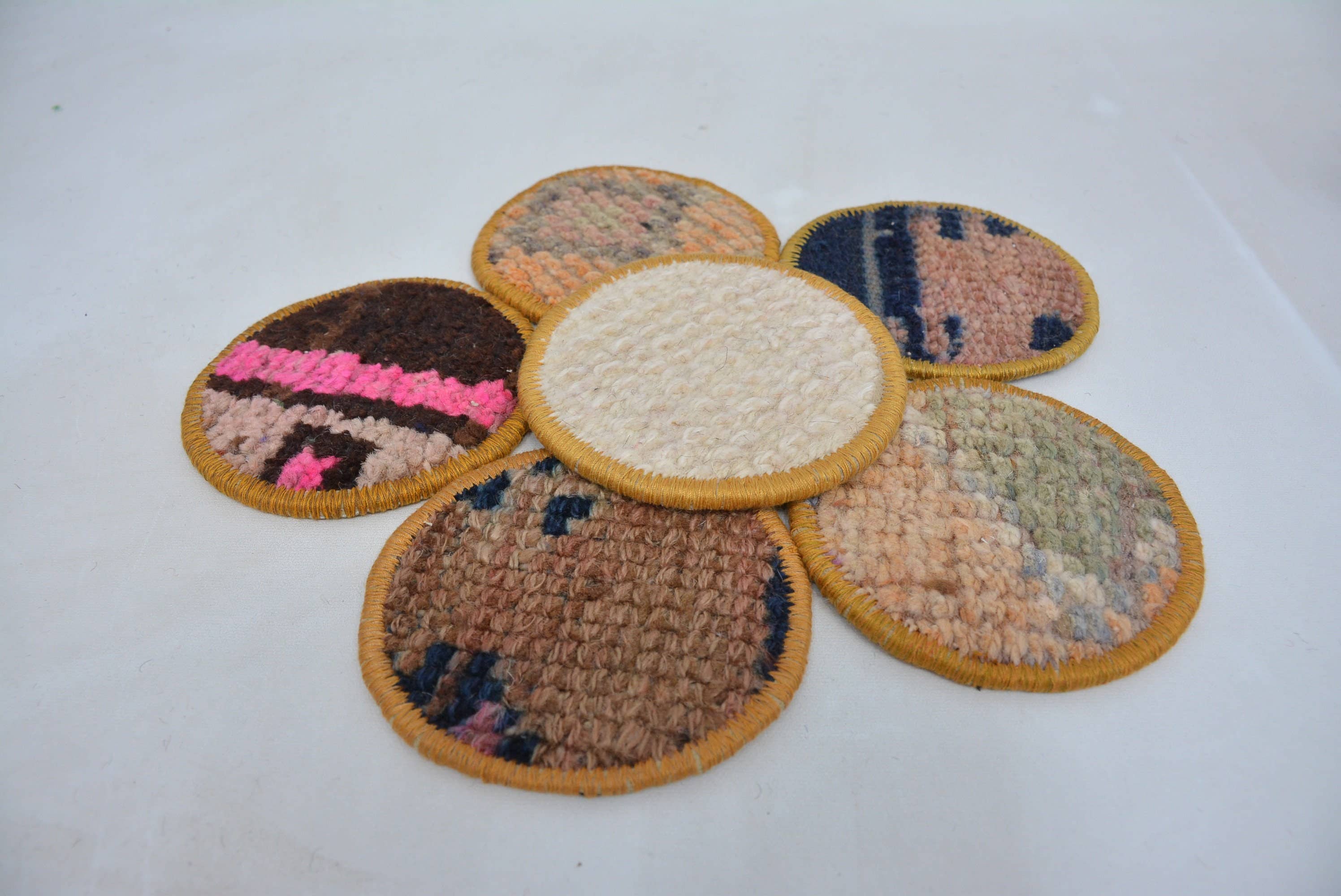 Kilim Rug Style Coasters for Kitchen Decor and Gifts