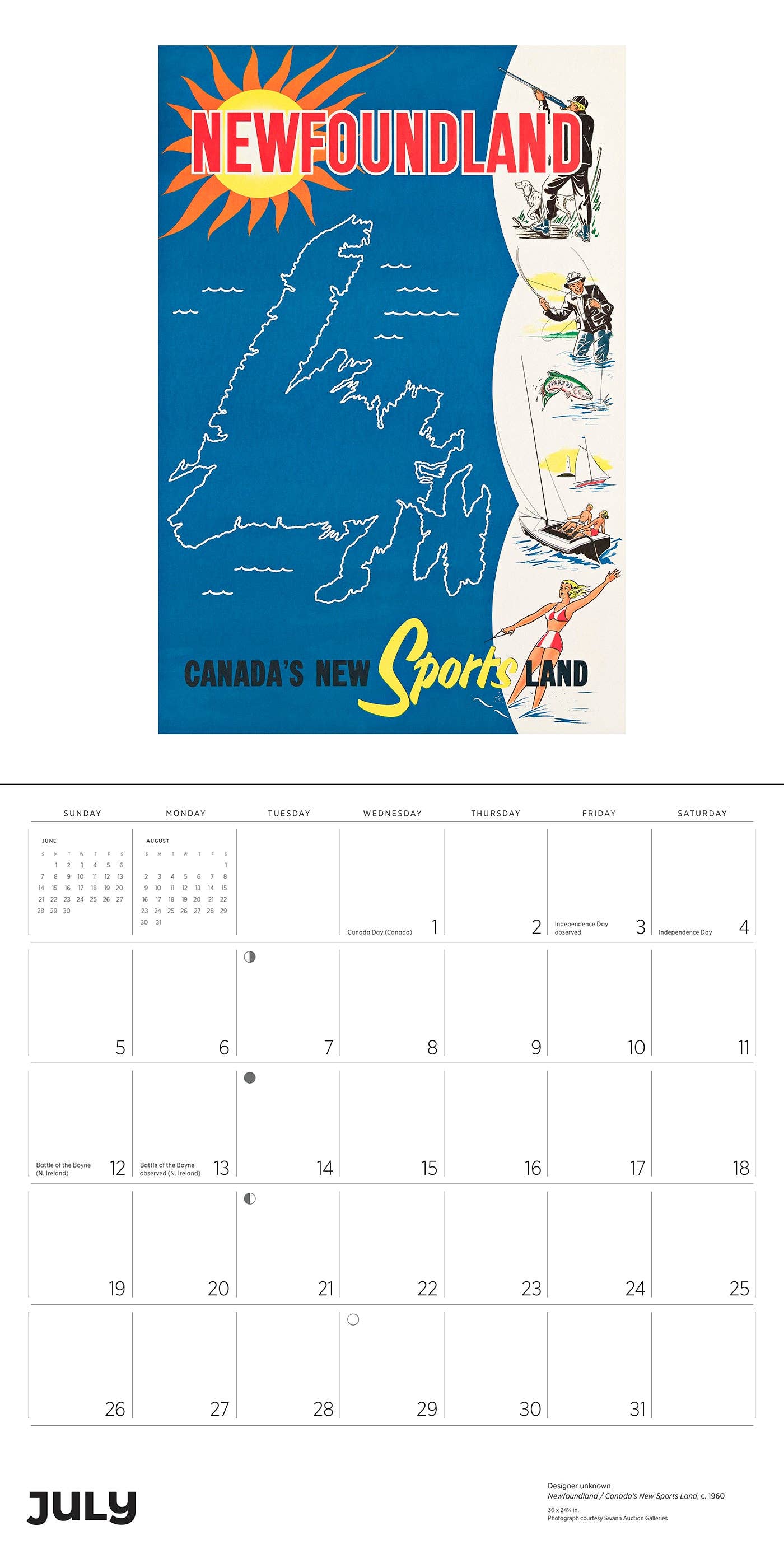 Canada: Vintage Travel Posters 2026 Wall Calendar