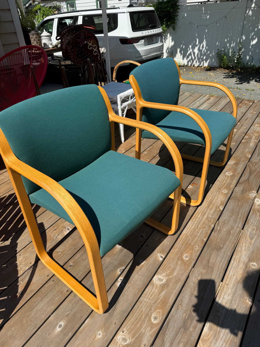 Bentwood MCM Green Chair