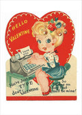 Little Typist Valentine, C. 1950'S