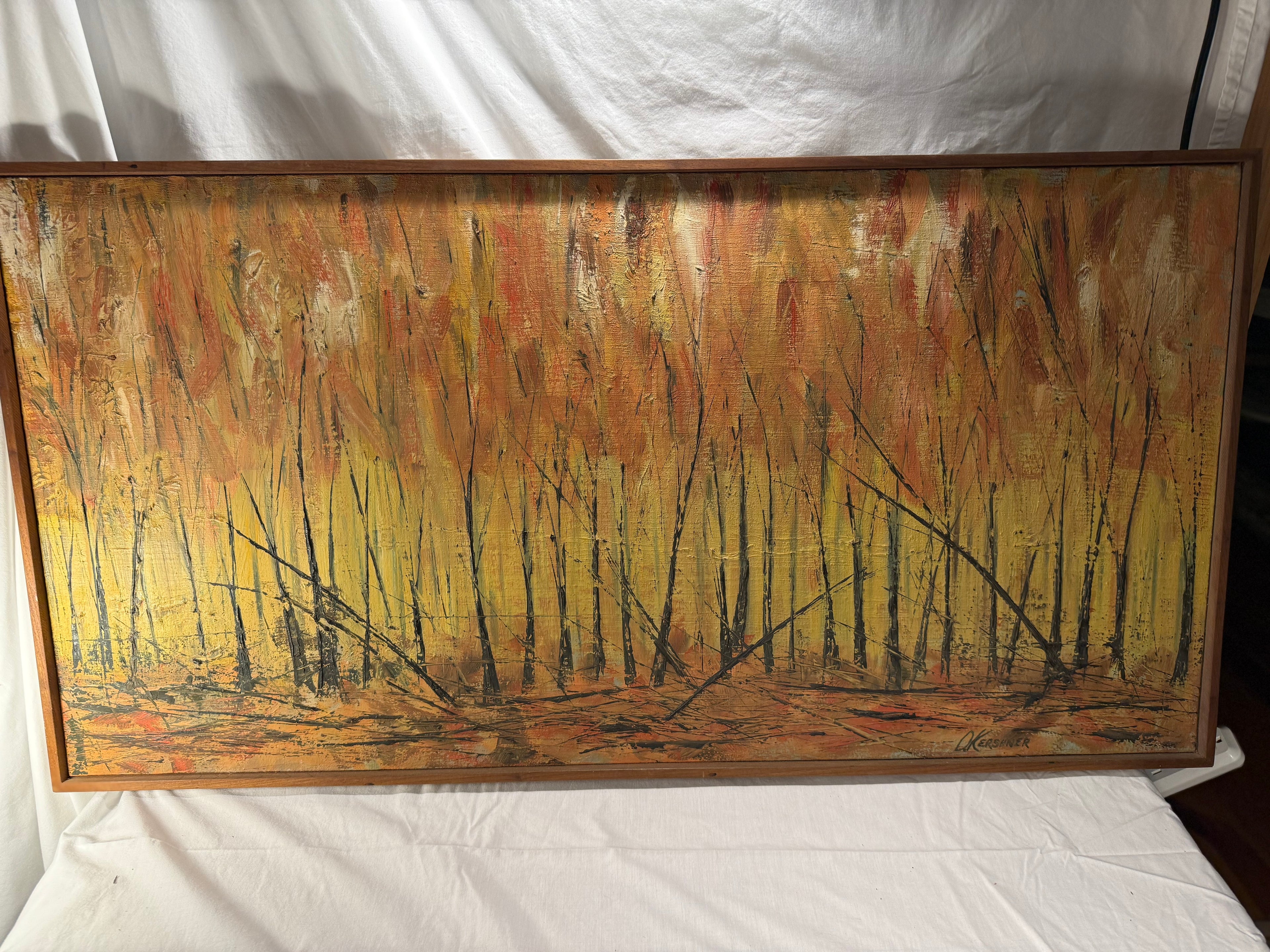 Kerschner Mid Century Modern Landscape Painting