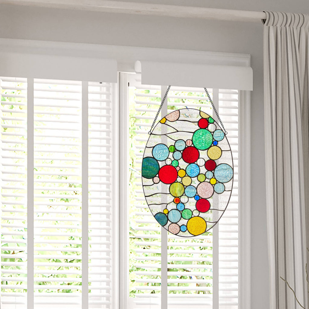 Naomi Multicolored Dots Stained Glass