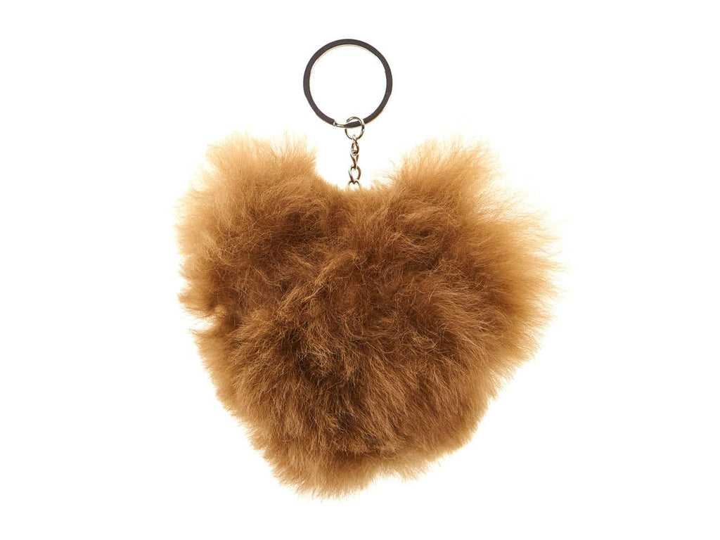Alpaca Heart Keychain