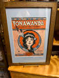 Framed sheet music for "Tonawanda”