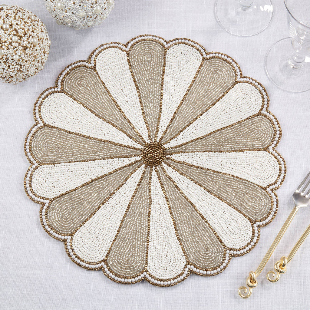 Beaded Pinwheel Placemat (Set of 2)