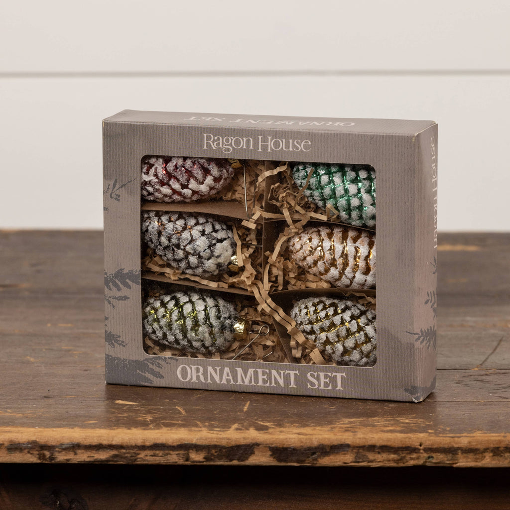 Multicolor Pinecone Ornament