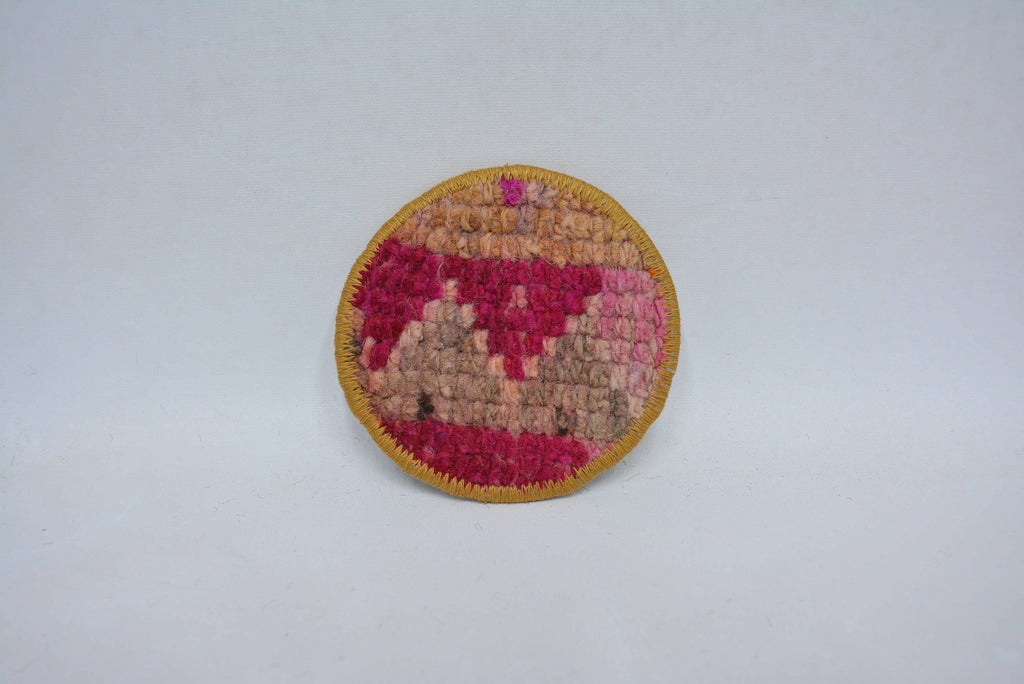 Kitchen Decor Turkish Rug Drink Coaster Handmade Gift