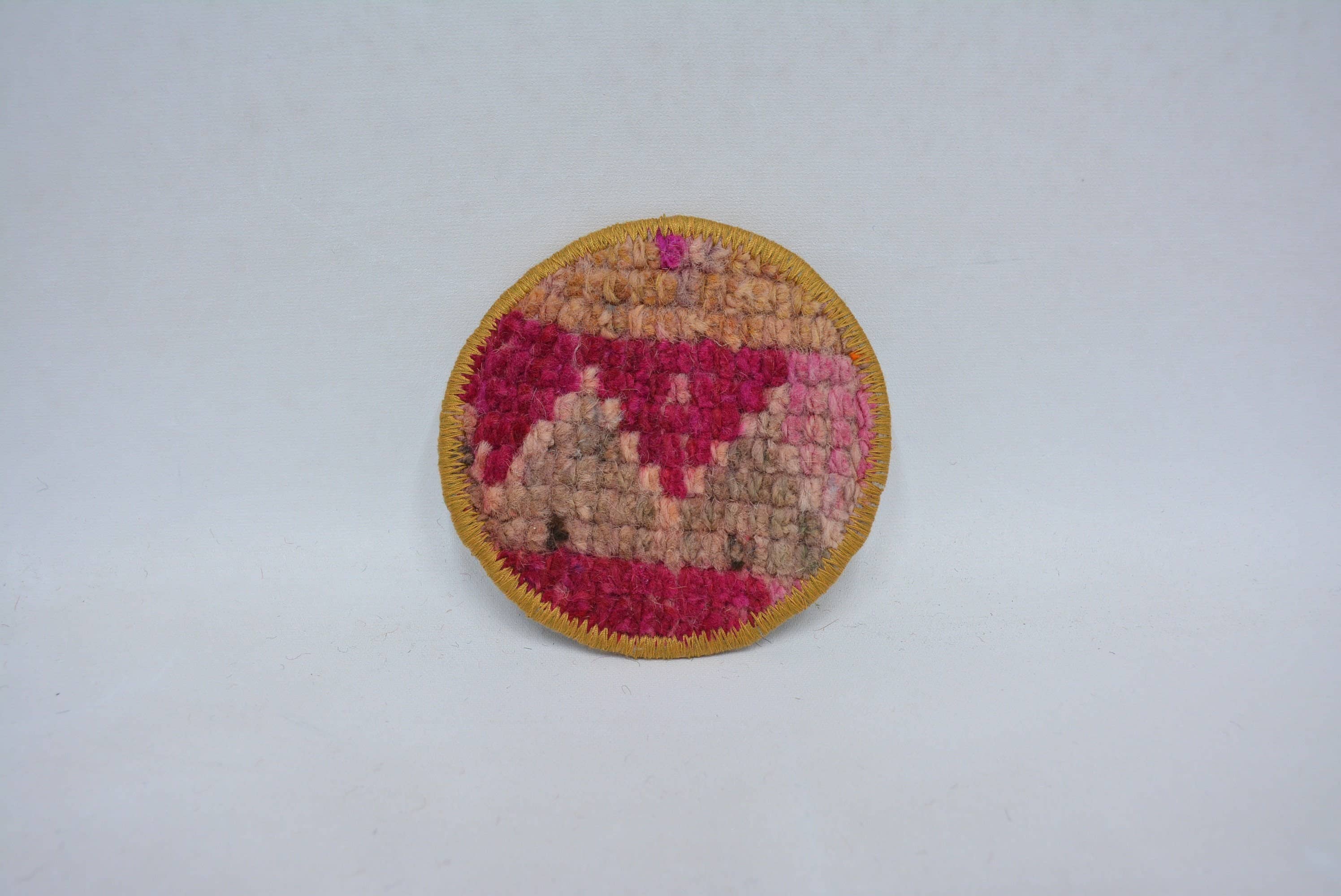 Kitchen Decor Turkish Rug Drink Coaster Handmade Gift