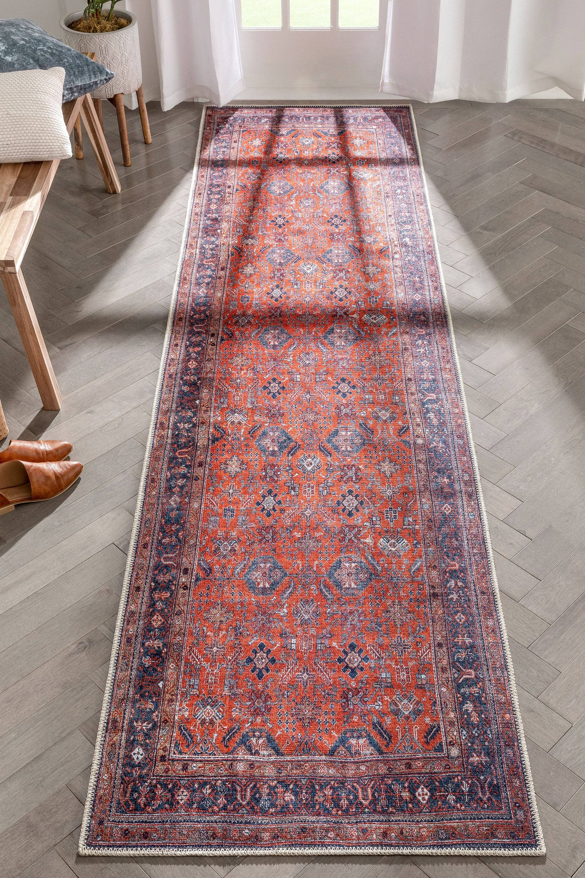 Persian Oriental Red Runner 2'7" x 9'10"