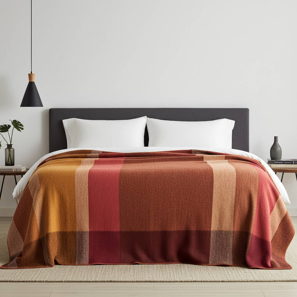 Alpaca Throw Blanket - Amber