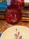 Cranberry Oversized Brandy Snifter