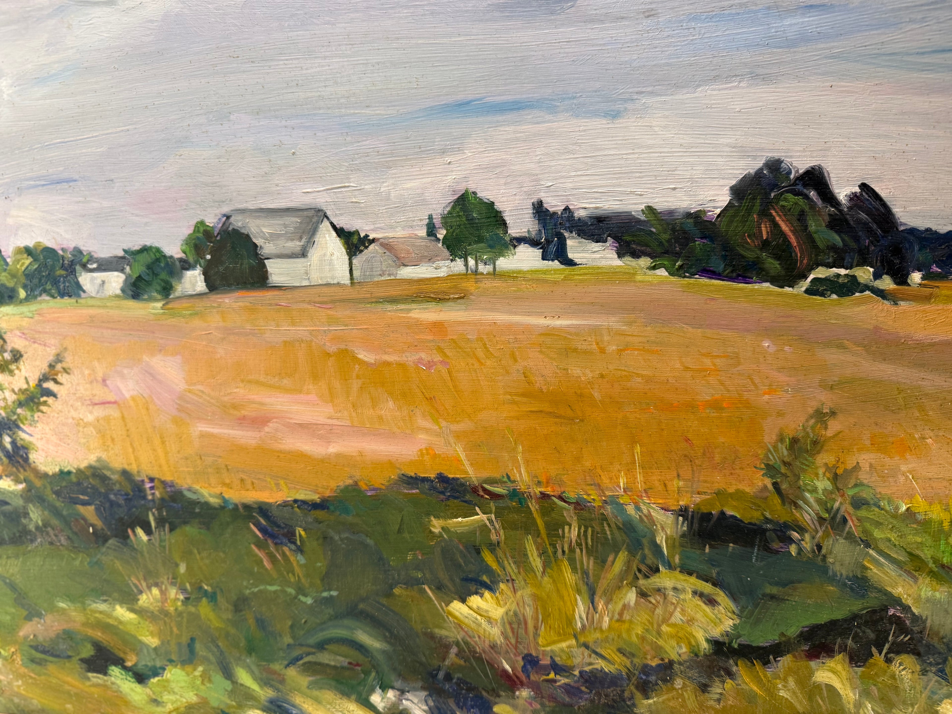 Hill Landscape Oil on board, signed