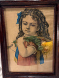 Antique Currier & Ives  "Little Daisy” - Original Lithograph