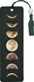 Moon Phases Beaded Bookmark