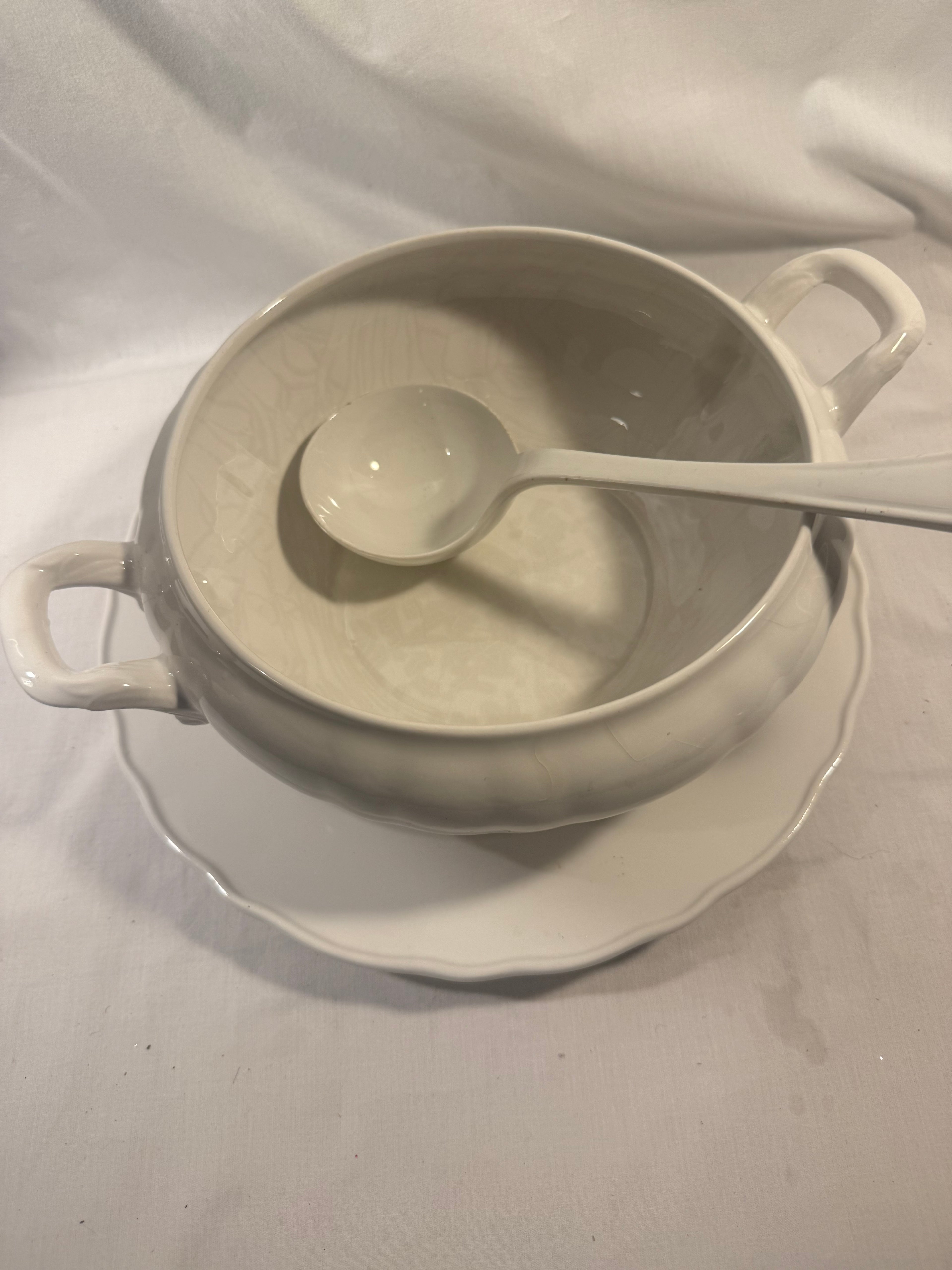 Covered Soup Tureen with Ladle