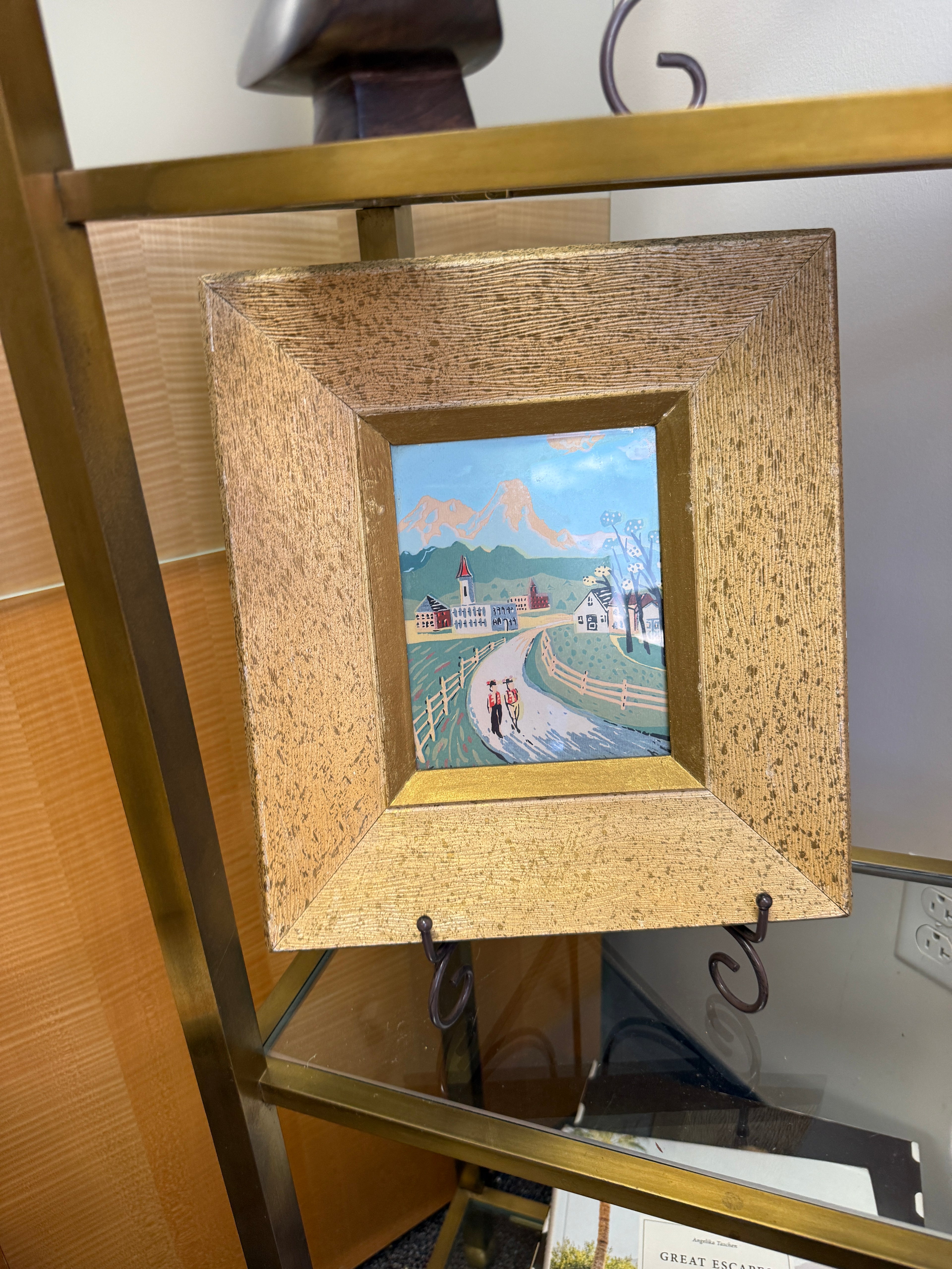 MCM Wooden Frame Art