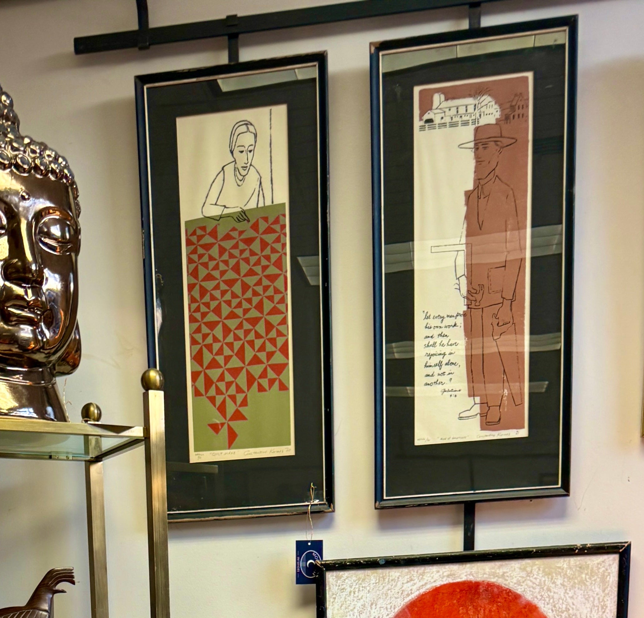 Pair of 1970s Hermes Screen Prints